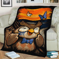 Animal crossing scream Fleece Throw Blanket