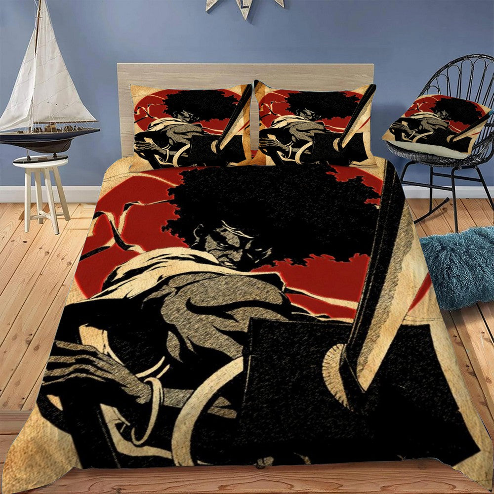 Anime Afro Samurai Bedding Set (Duvet Cover & Pillow Shams)
