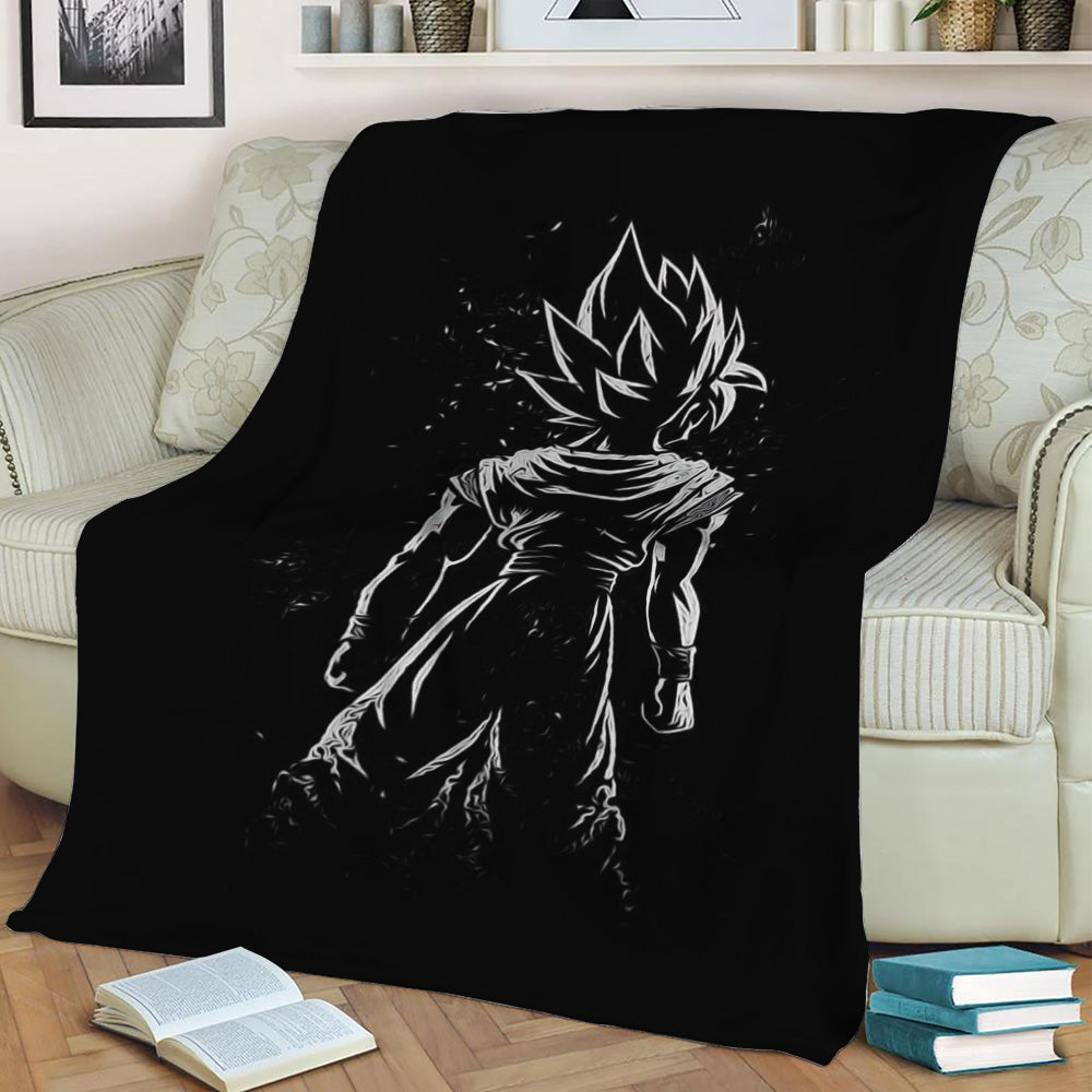 Anime Dragonball Saiyan Fleece Throw Blanket