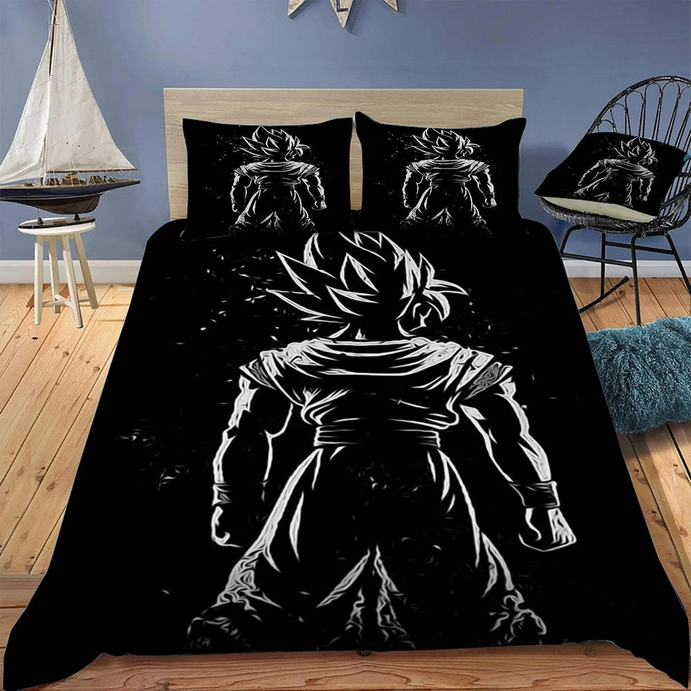 Anime Dragonball Saiyan Bedding Set (Duvet Cover & Pillow Shams)