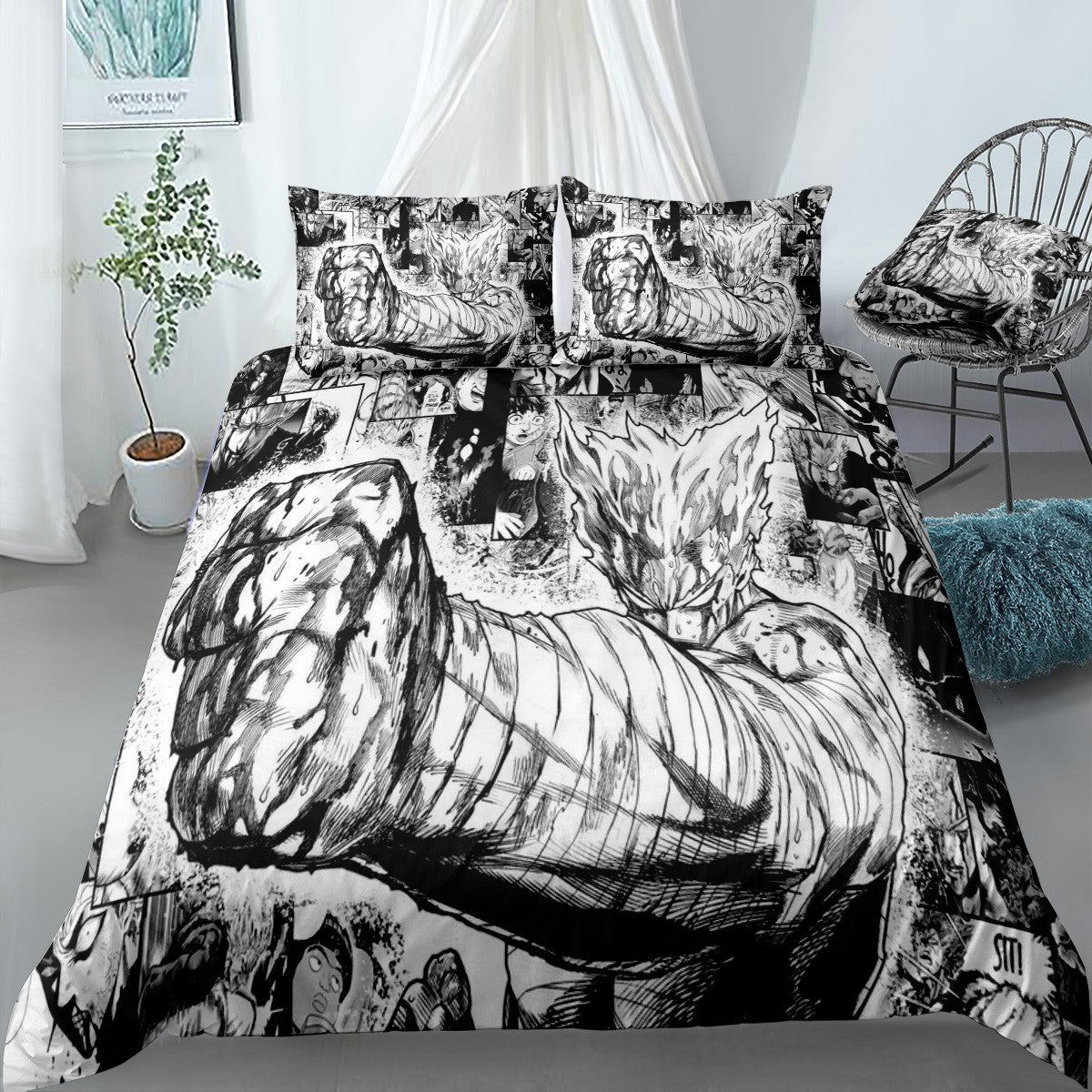 Anime Manga Bedding Set (Duvet Cover & Pillow Shams)