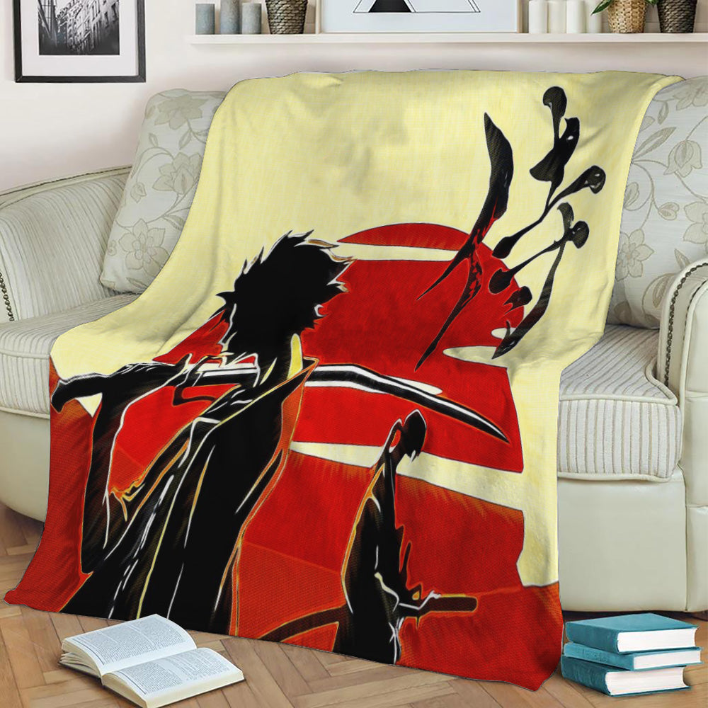 Anime Samurai Champloo Fleece Throw Blanket
