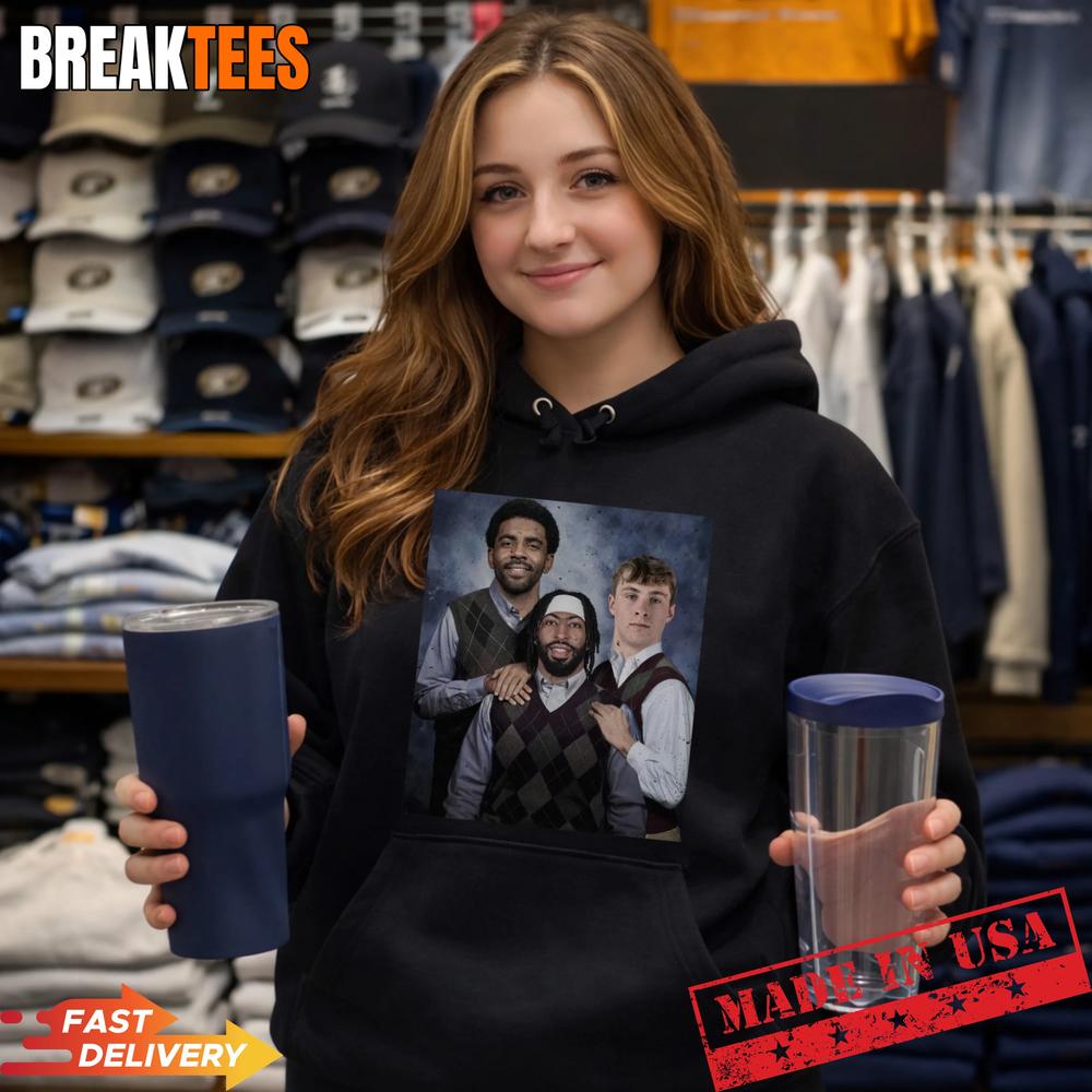 Anthony Davis Kyrie Irving Cooper Flagg Step Brothers T-Shirt – Funny Basketball Meme Tee