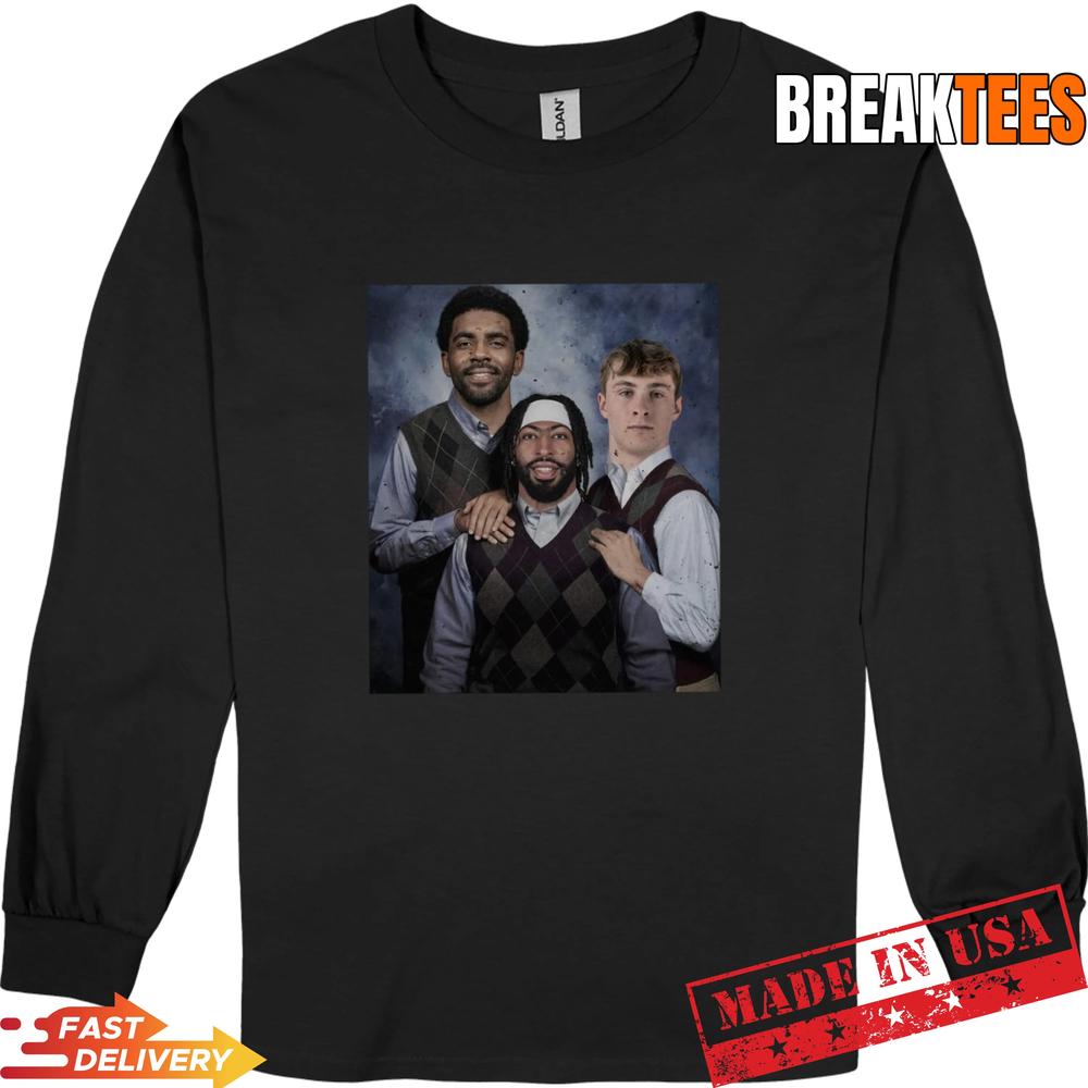 Anthony Davis Kyrie Irving Cooper Flagg Step Brothers T-Shirt – Funny Basketball Meme Tee