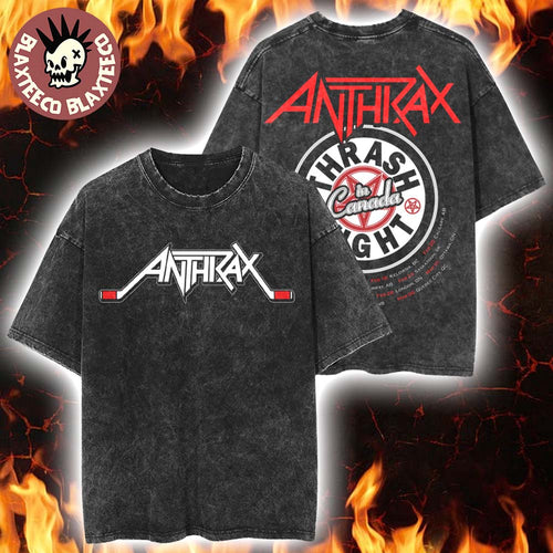 Anthrax Canada Tour 2026 Merch Thrash Night In Canada Retro Washed T-Shirt