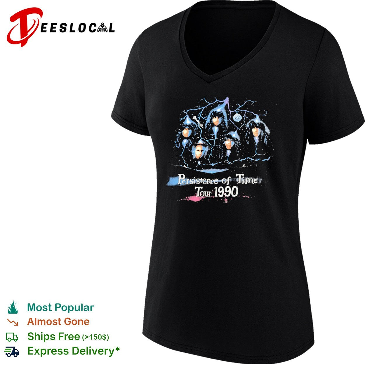 Anthrax persistence of time tour 1990 space faces shirt