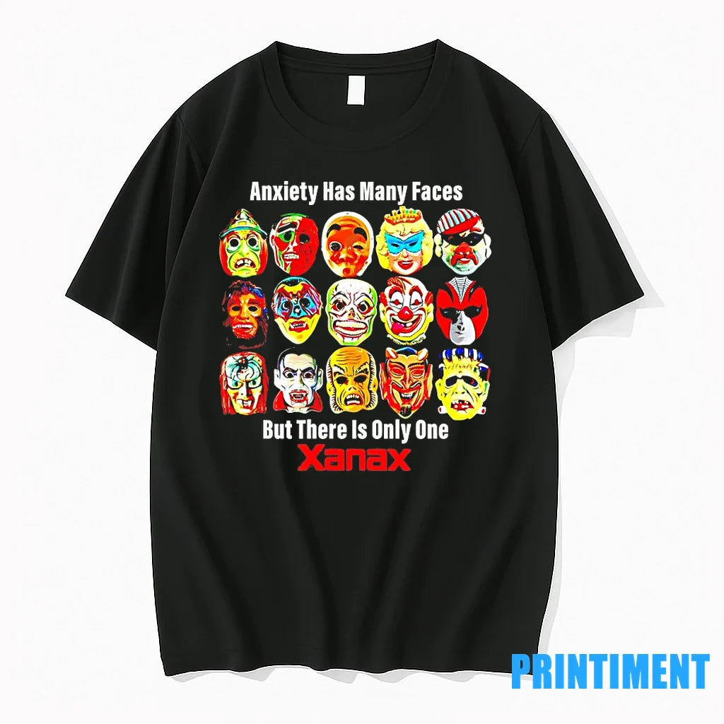 Anxiety Has Many Faces But There Is Only One Xanax Halloween Tshirts Sweater