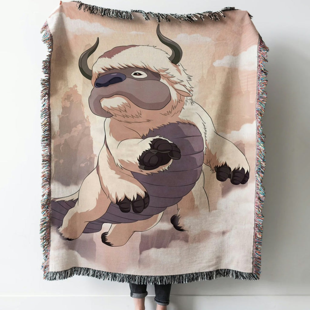 Appa Woven Tapestry Throw Blanket with Fringe