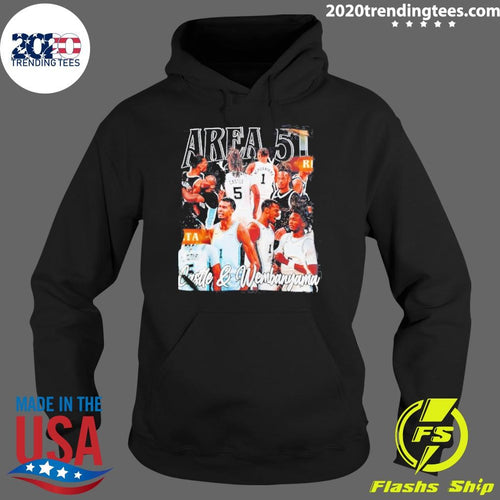 Area 51 Stephon Castle And Victor Wembanyama San Antonio Spurs Basketball Shirt