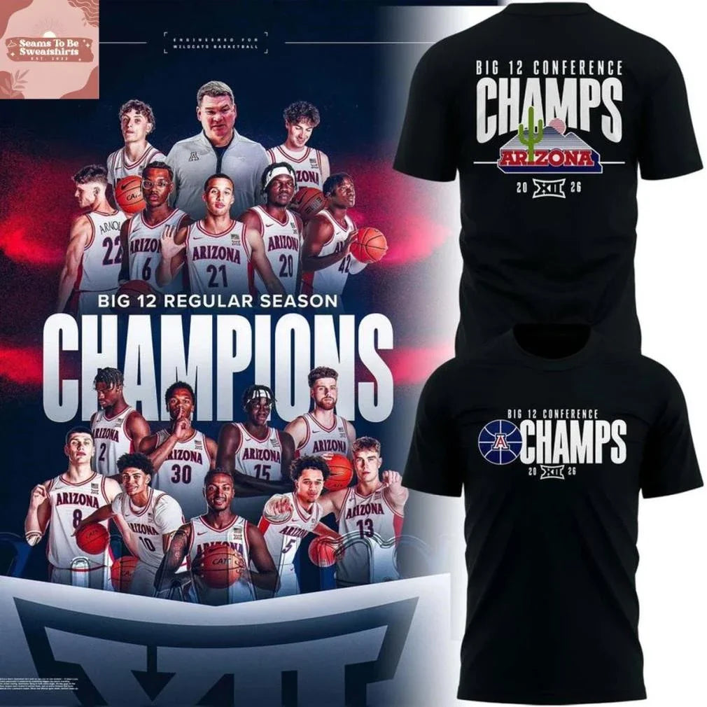 Arizona Wildcats 2026 Big 12 Conference Champions Shirt