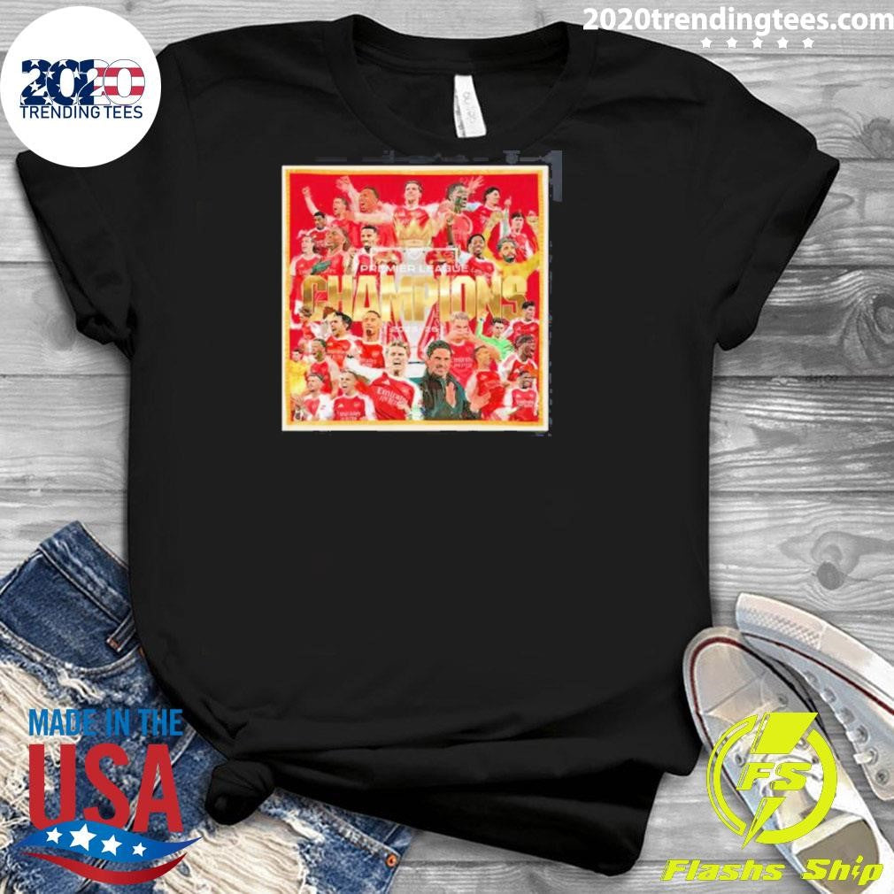 Arsenal 2026 Premier League Champions Poster Shirt
