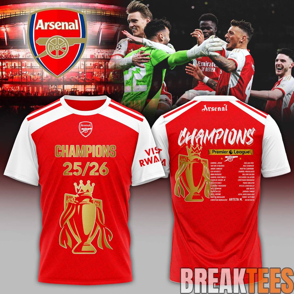 Arsenal 2026 Premier League Champions Shirt – Limited Edition