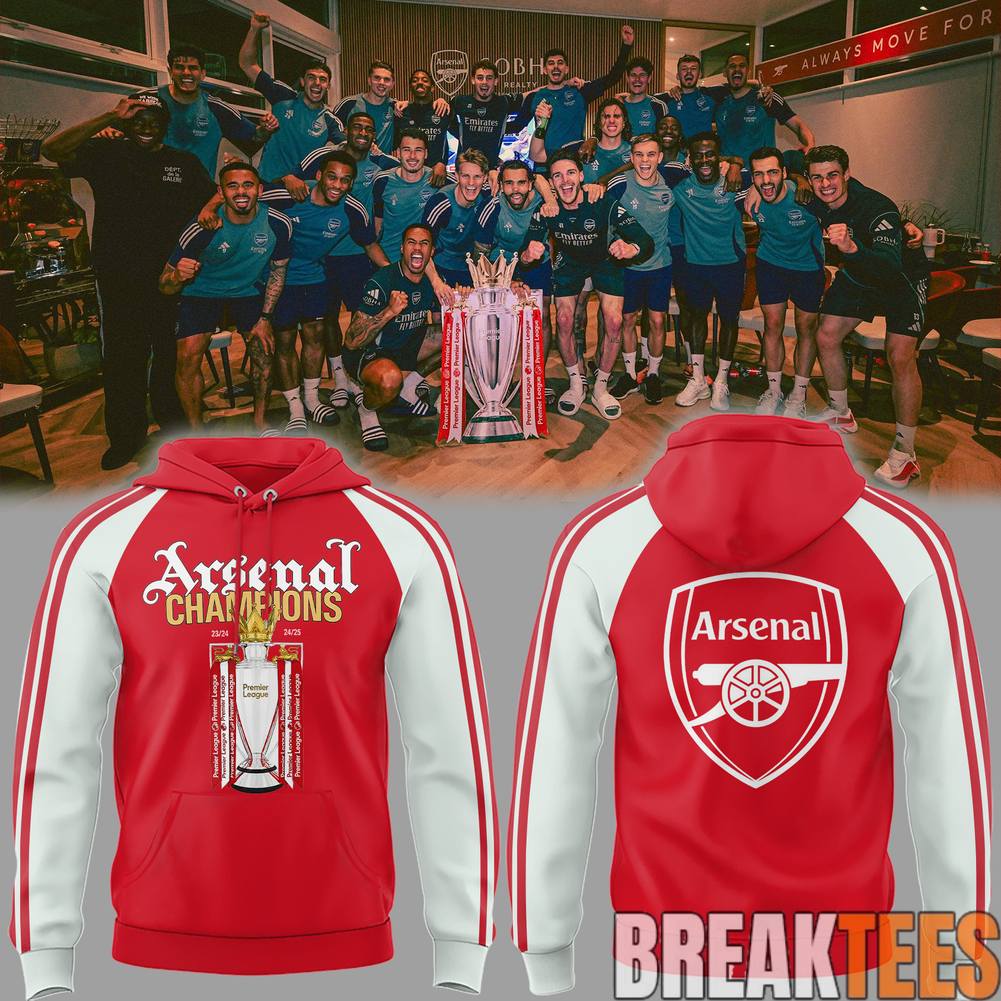 Arsenal Premier League Champions 2025-2026 Hoodie