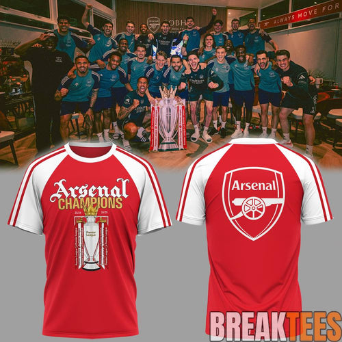 Arsenal Premier League Champions 2025-2026 T-Shirt