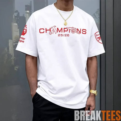 Arsenal Premier League Champions 25-26 Tee