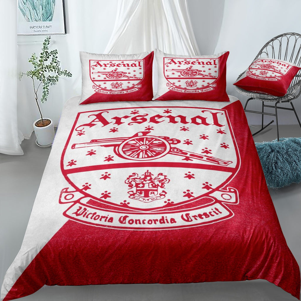 Arsenal 1949 Crest Bedding Set (Duvet Cover & Pillow Shams)