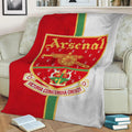 Arsenal Crest 2001 VCC Fleece Throw Blanket