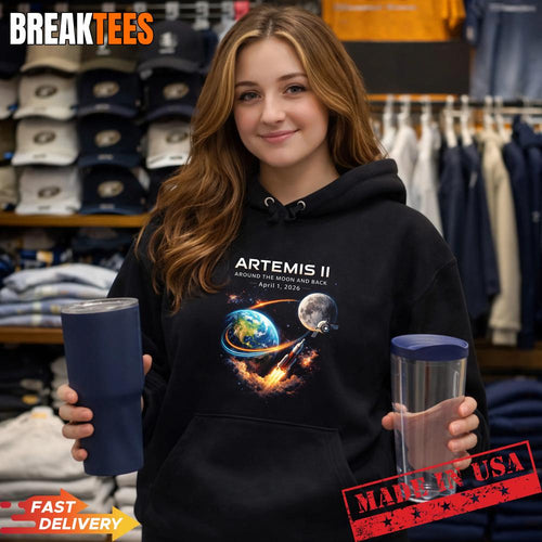 Artemis II Rocket Space Launch Back to The Moon Mission 2026 Shirt