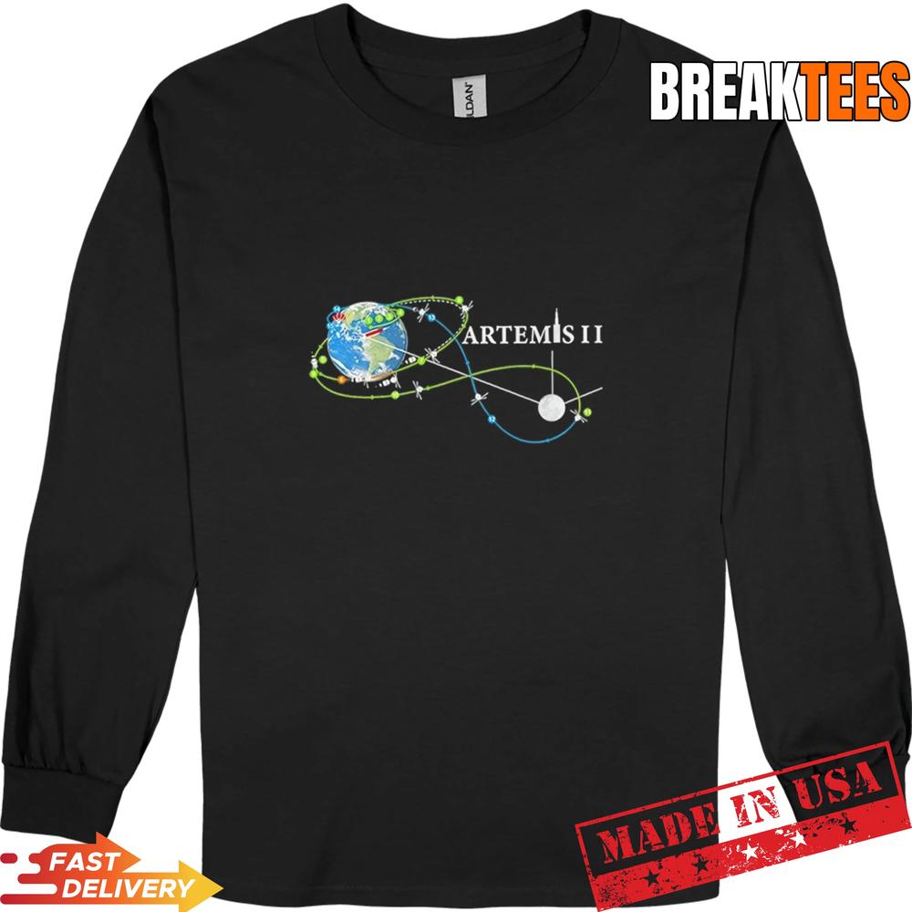Artemis II Route Map T-Shirt