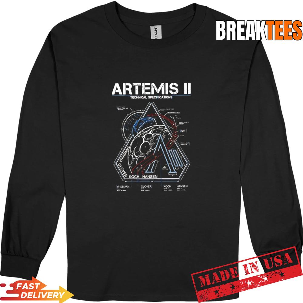 Artemis II Technical Specifications T-Shirt