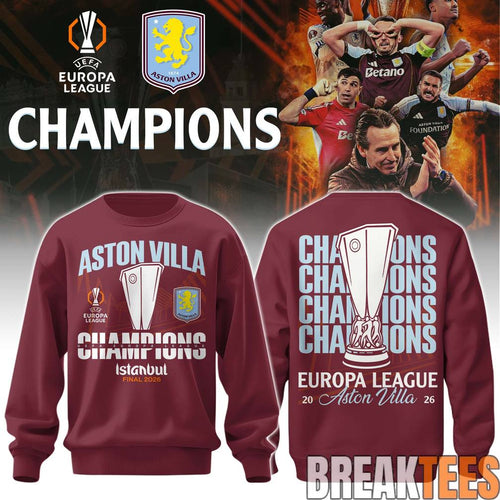 Aston Villa Europa League Champions Limited Sweatshirt