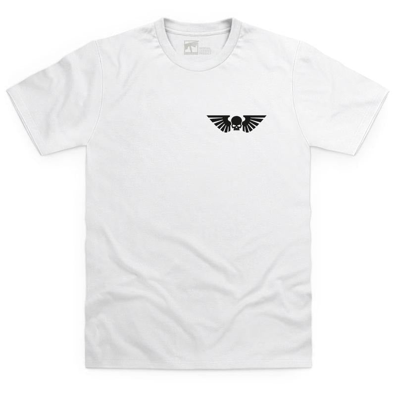 Astra Militarum Cadia Stands White Double Print WARHAMMER T-Shirts