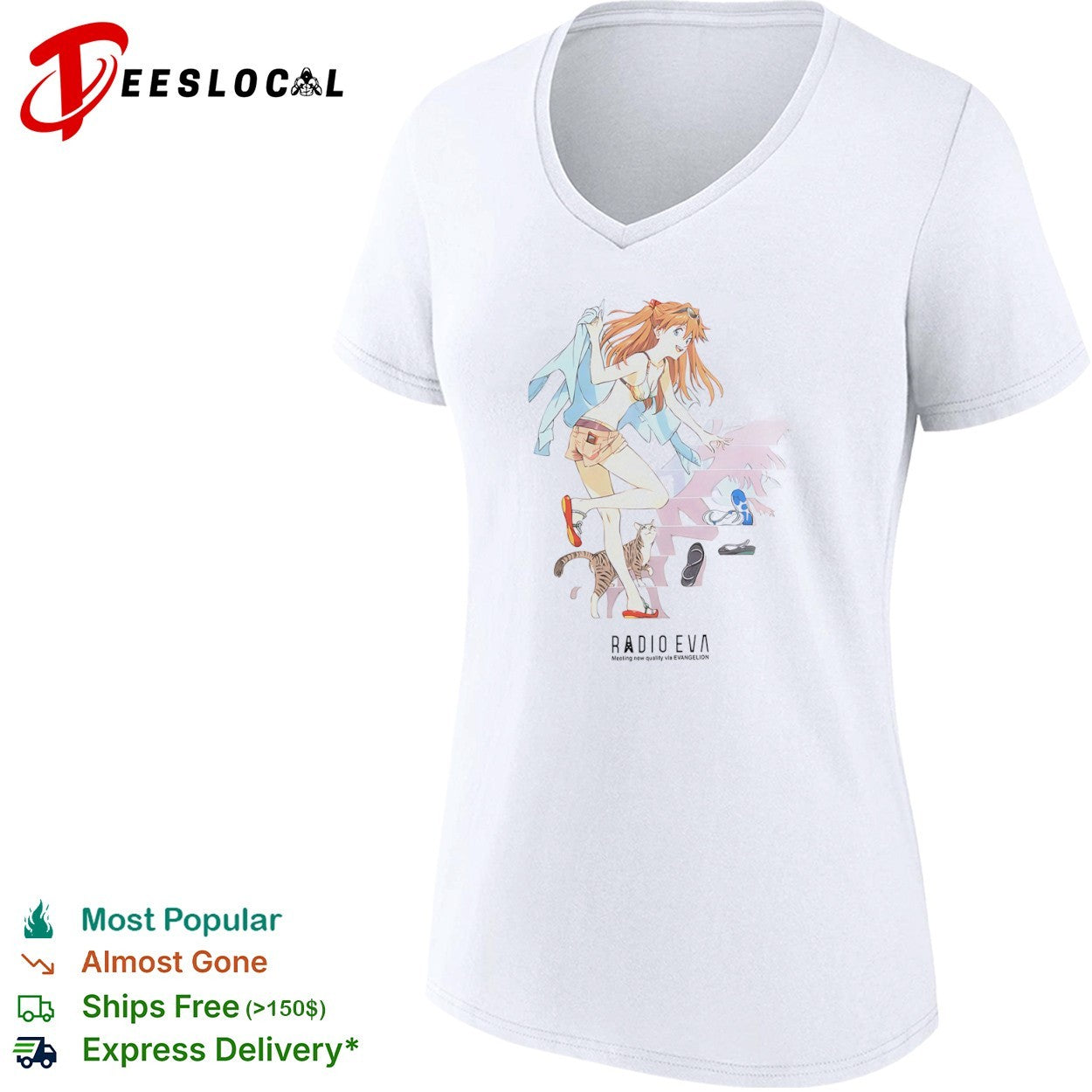 Asuka Langley Soryu Evangelion RADIO EVA Meeting new quality via shirt