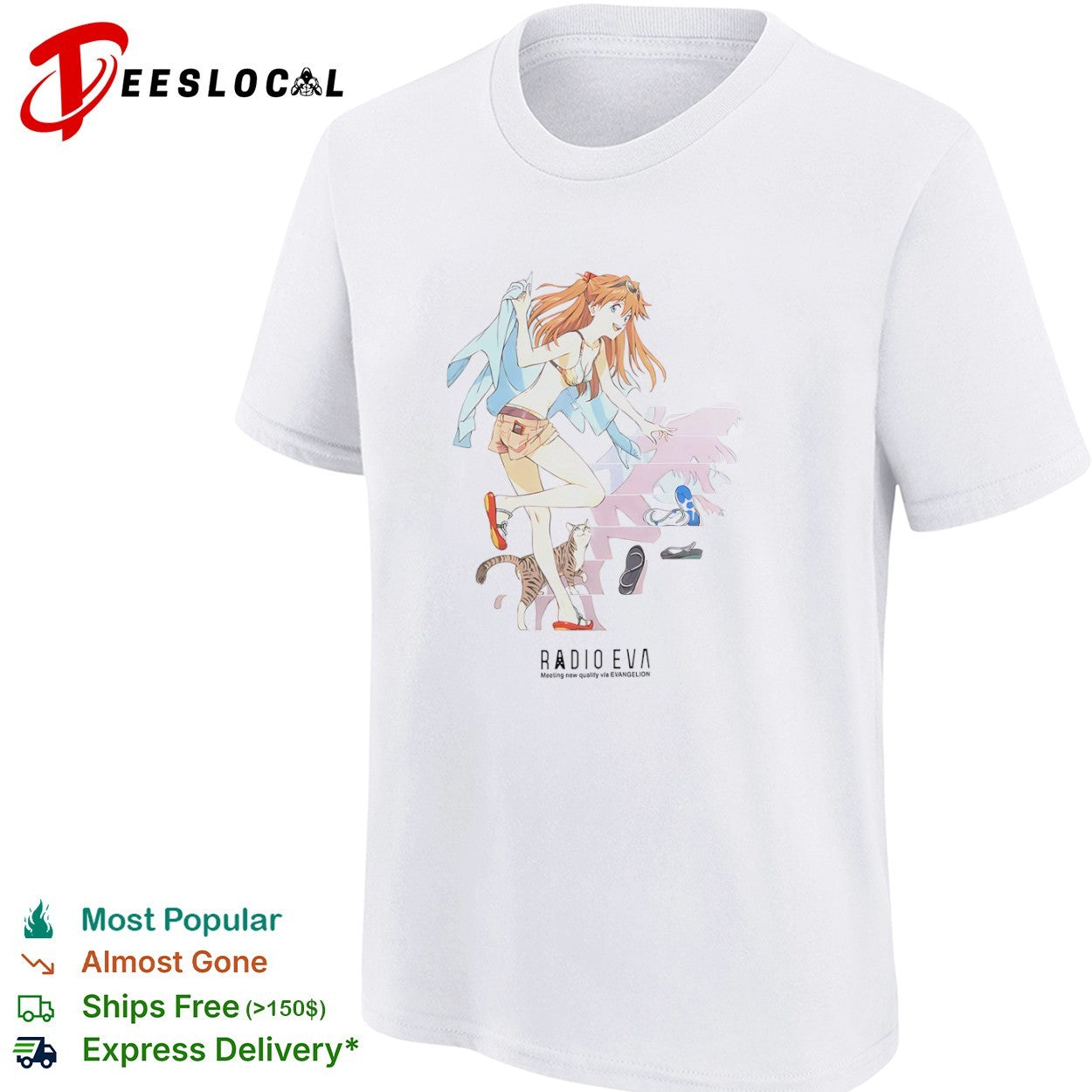 Asuka Langley Soryu Evangelion RADIO EVA Meeting new quality via shirt