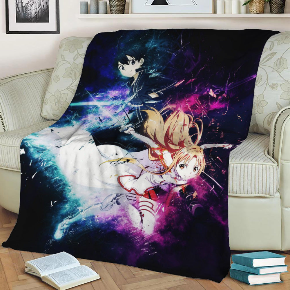 Asuna Sword Art Online Fleece Throw Blanket
