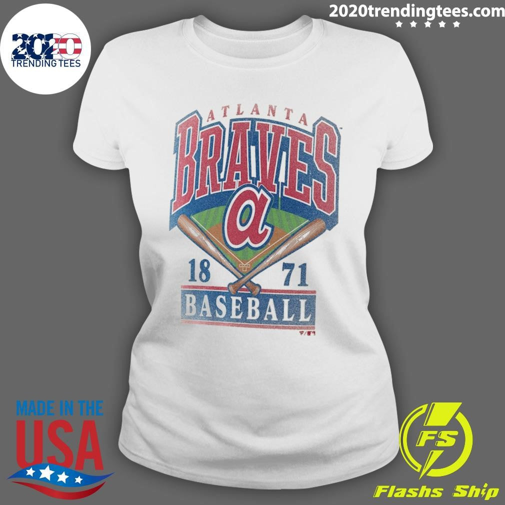 Atlanta Braves A 1871 Profile Big & Tall Screen Print Shirt
