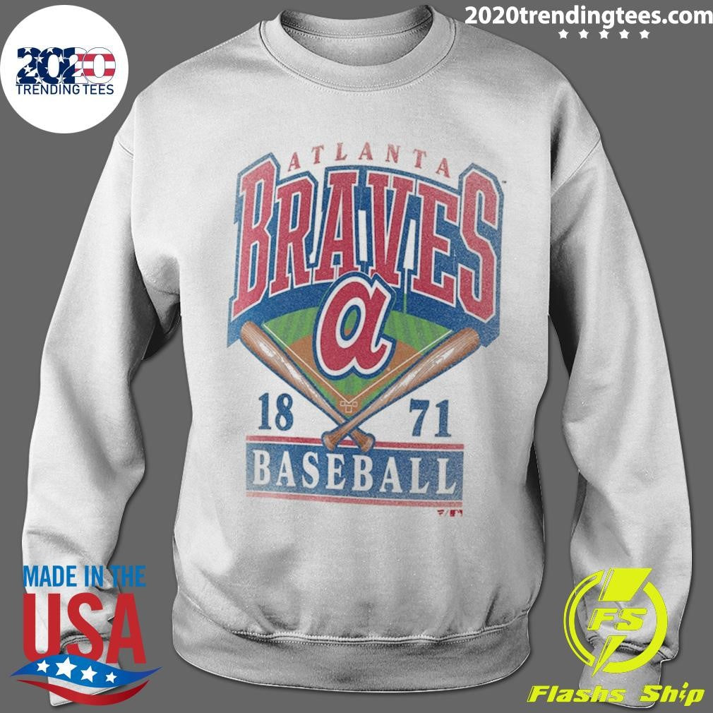 Atlanta Braves A 1871 Profile Big & Tall Screen Print Shirt