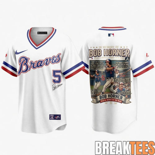 Atlanta Braves Bob Horner Memories of The Legend 2026 Baseball Jersey