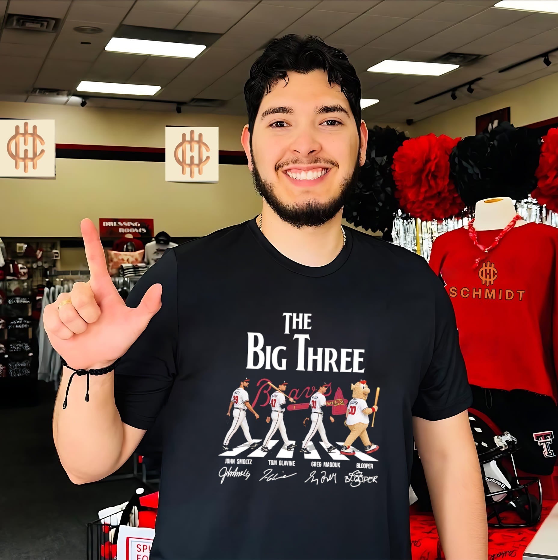 Atlanta Braves The Big Three Abbey Road signature shirt