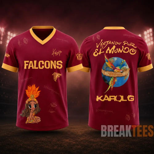 Atlanta Falcons x Karol G Viajando Por El Mundo 2026 Football Jersey