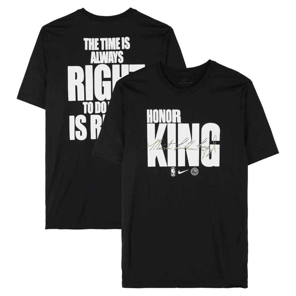 Atlanta Hawks Authentic Team-Issued Black MLK Shirt