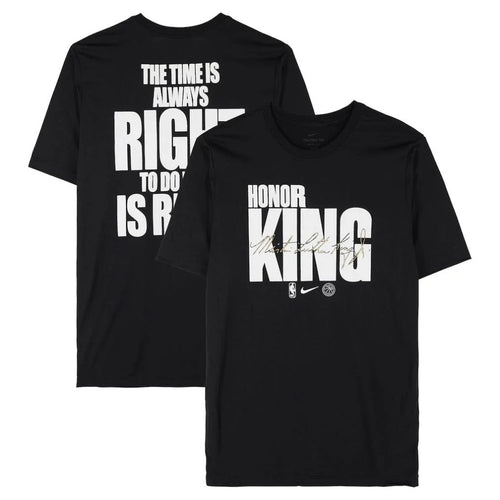 Atlanta Hawks Authentic Team-Issued Black MLK Shirt