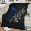 Attack on Titan Wings Fleece Throw Blanket