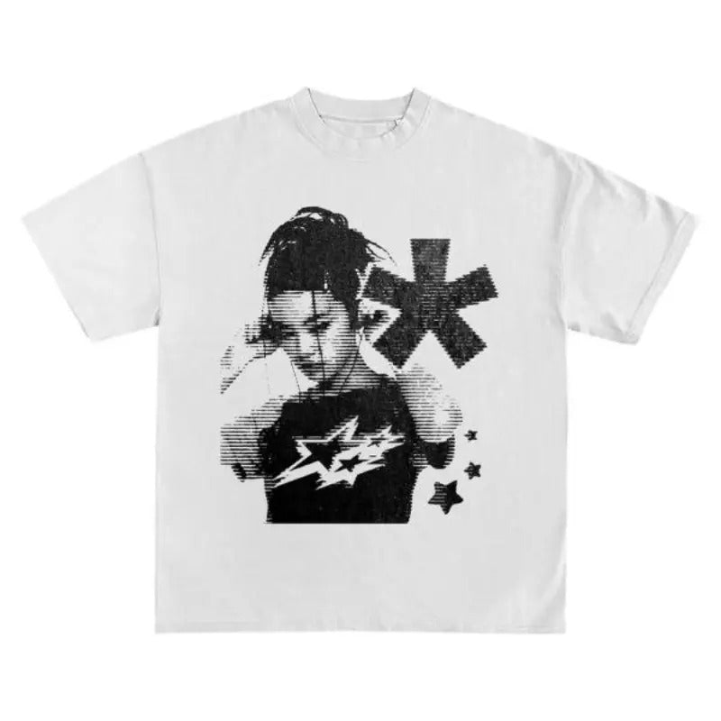 Attitude Y2k Attitude Y2k Attitude Shirt Y2k Shirt & Womenswear Tops Streetwear Round Neck T-Shirts
