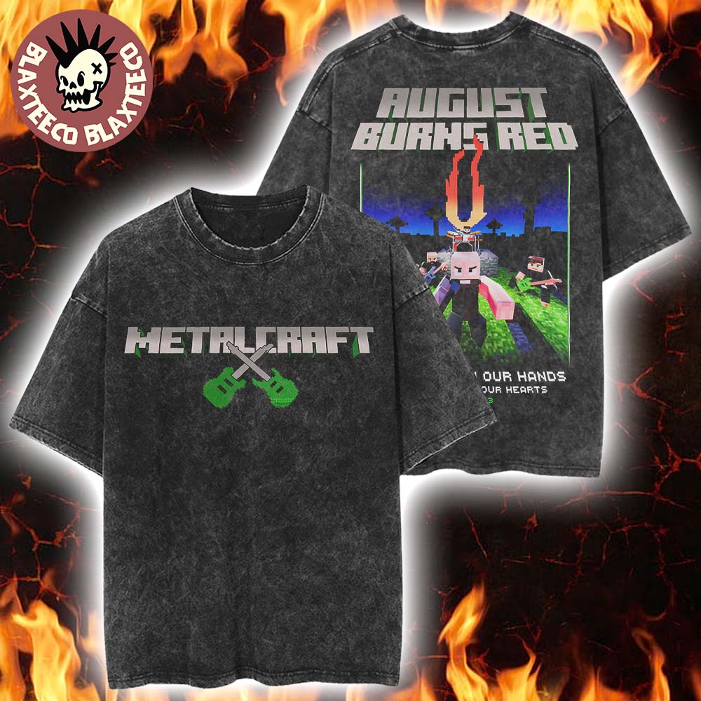 August Burns Red X Minecraft Metalcraft Vintage Washed Tee