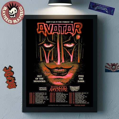 Avatar Don’t Go In The Forest 2026 North America Tour City Dates Out Of The Shadows Into The Dark Home Decor Poster Canvas
