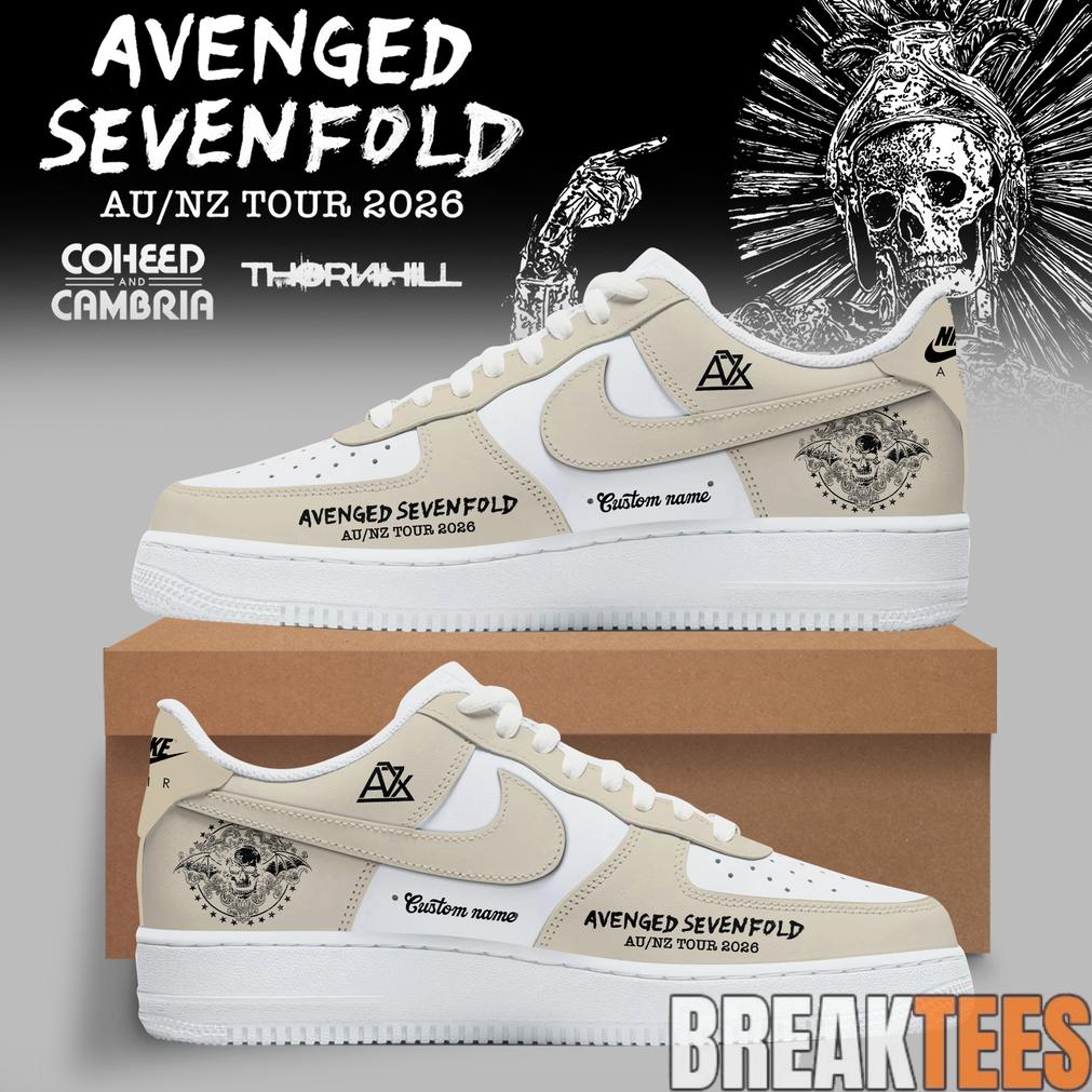 Avenged Sevenfold Australia-New Zealand Tour 2026 Custom Air Force 1 Shoes