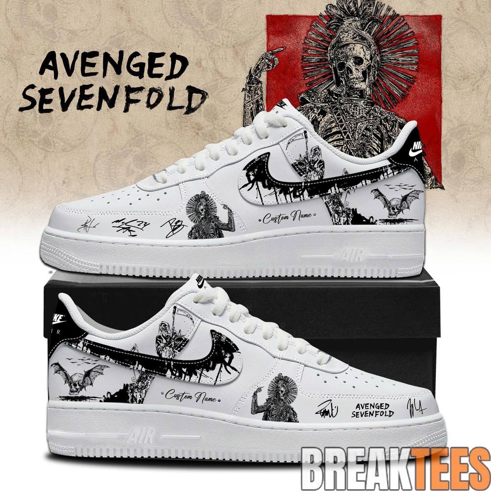 Avenged Sevenfold Tour 2026 Custom Air Force 1 Sneaker
