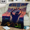 Avicii Music Album Poster Fleece Throw Blanket