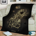 Azeroth Continent Fleece Throw Blanket