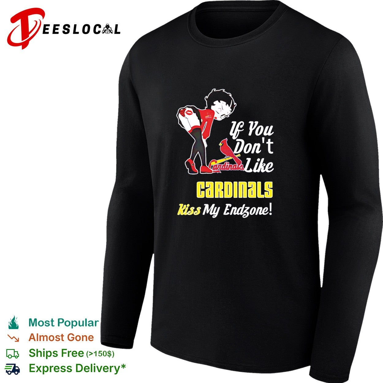 BB bending over St. Louis Cardinals if you don’t like Cardinals kiss my endzone shirt