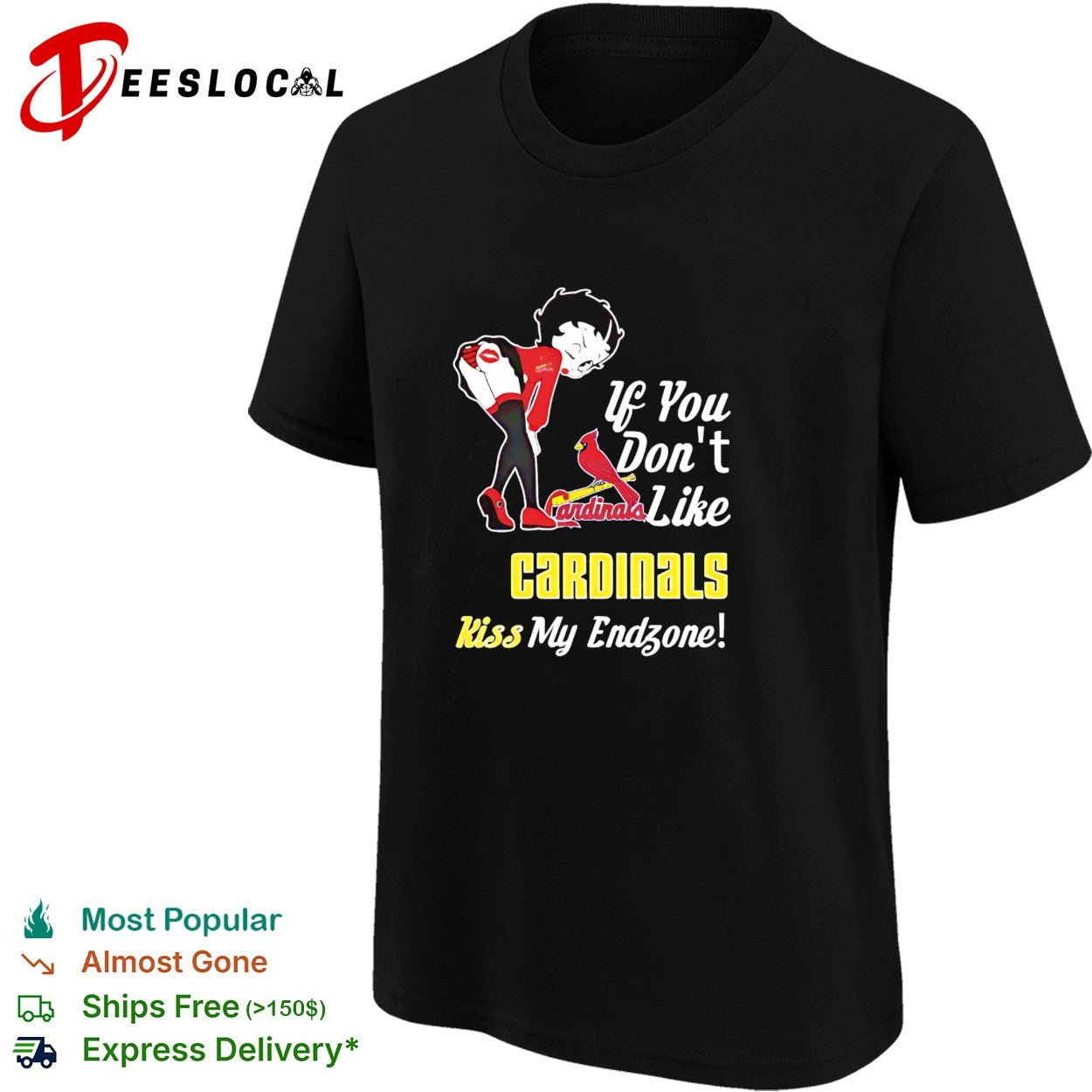 BB bending over St. Louis Cardinals if you don’t like Cardinals kiss my endzone shirt