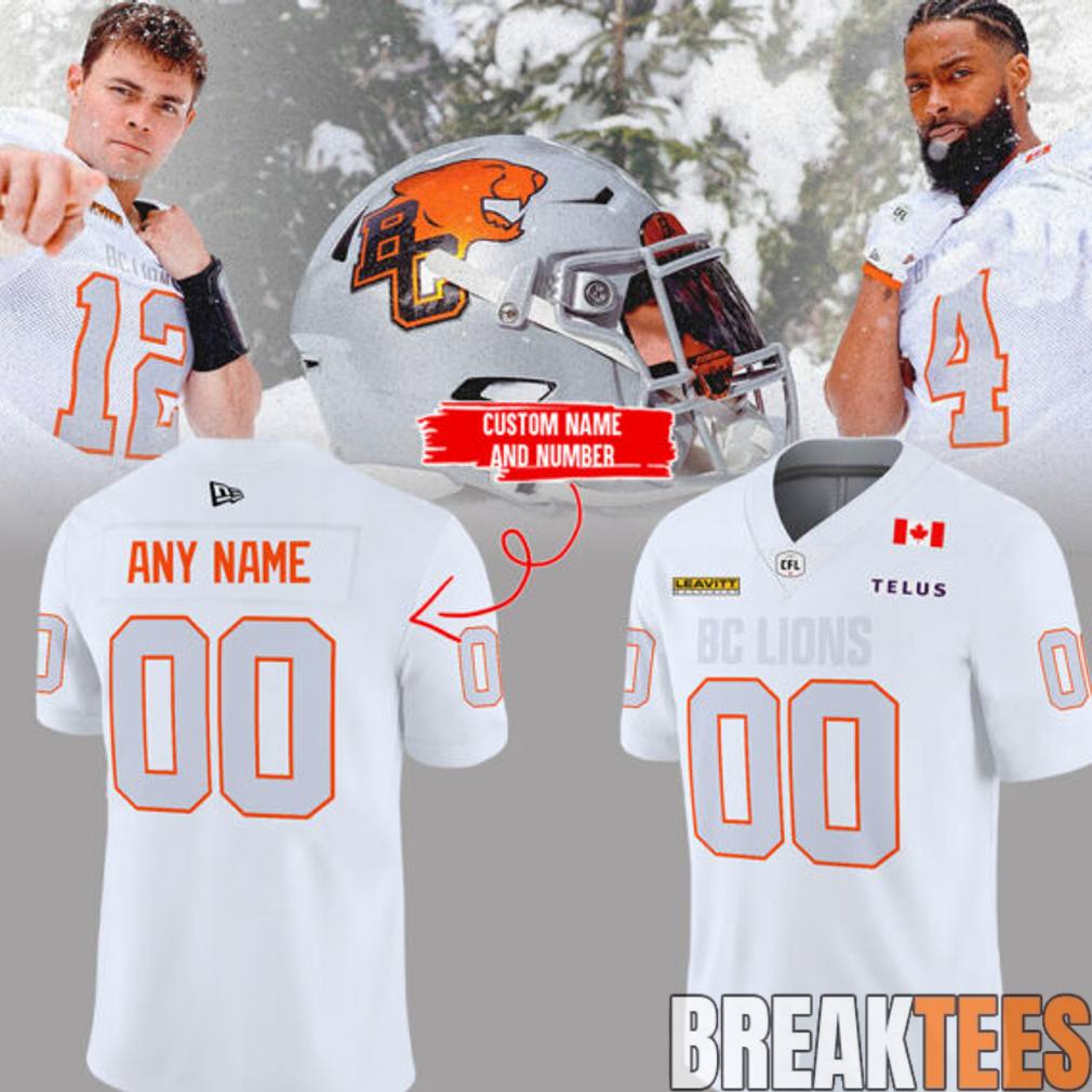 BCLions ‘Pacific Frost’ Custom Football Jersey