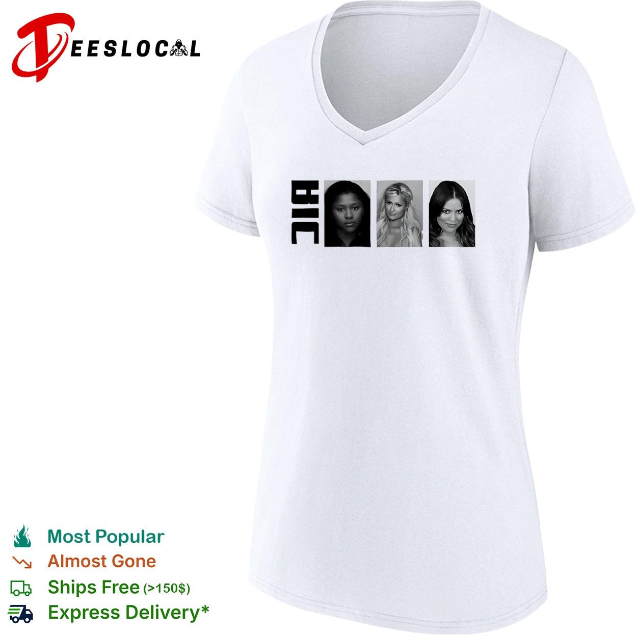 BIC Nicki Minaj Paris Hilton Khloe Kardashian shirt
