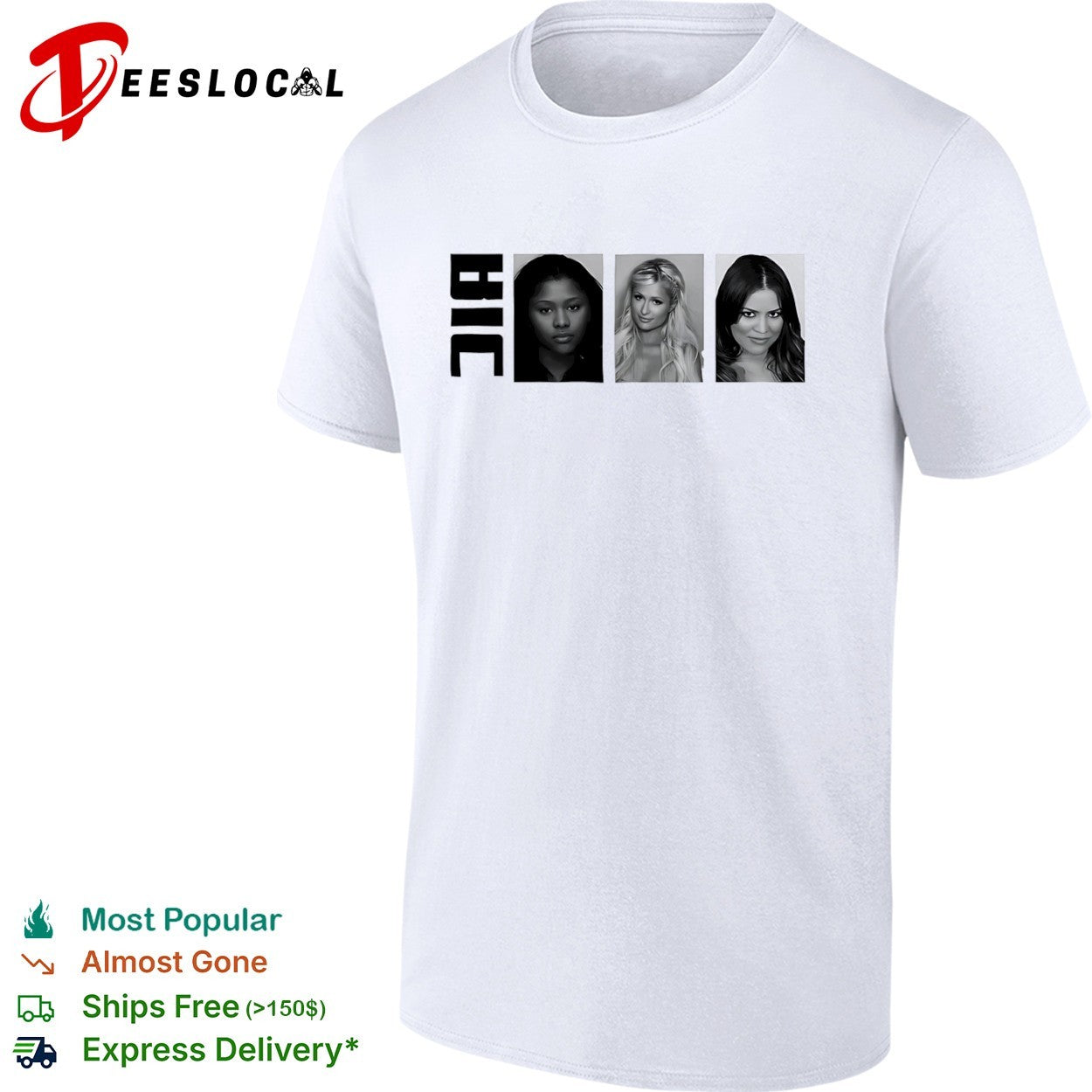 BIC Nicki Minaj Paris Hilton Khloe Kardashian shirt