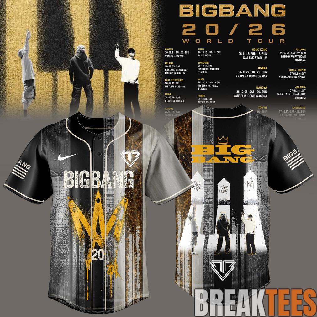 BIGBANG 2026 WORLD TOUR Limited Edition Baseball Jersey